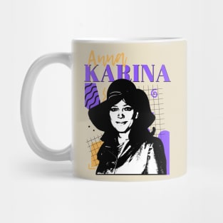 Anna karina retro style Mug